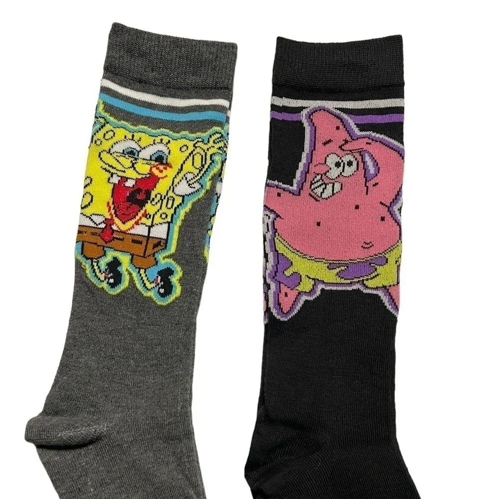 SPONGEBOB SQUAREPANTS Men's 2 PAIR OF SOCKS With PATRICK